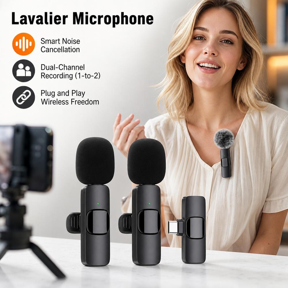 Usb Charger - Microfone Lavalier Sem Fio 1 para