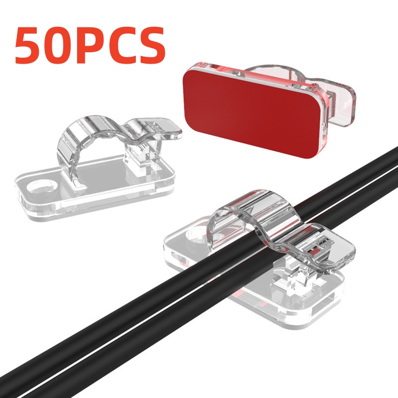 Cable Organizer - 10/50PCS Organizadores de Cabos, Clipes para