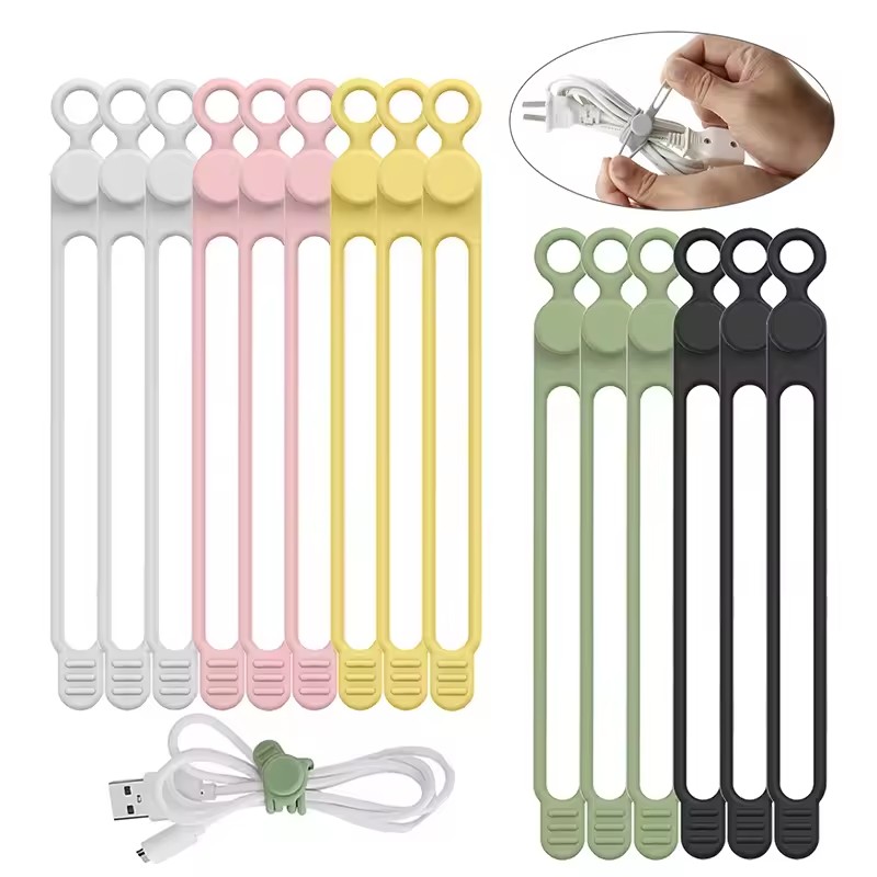10 Peças de Abraçadeiras de Si - Cable Organizer avaliação e preço